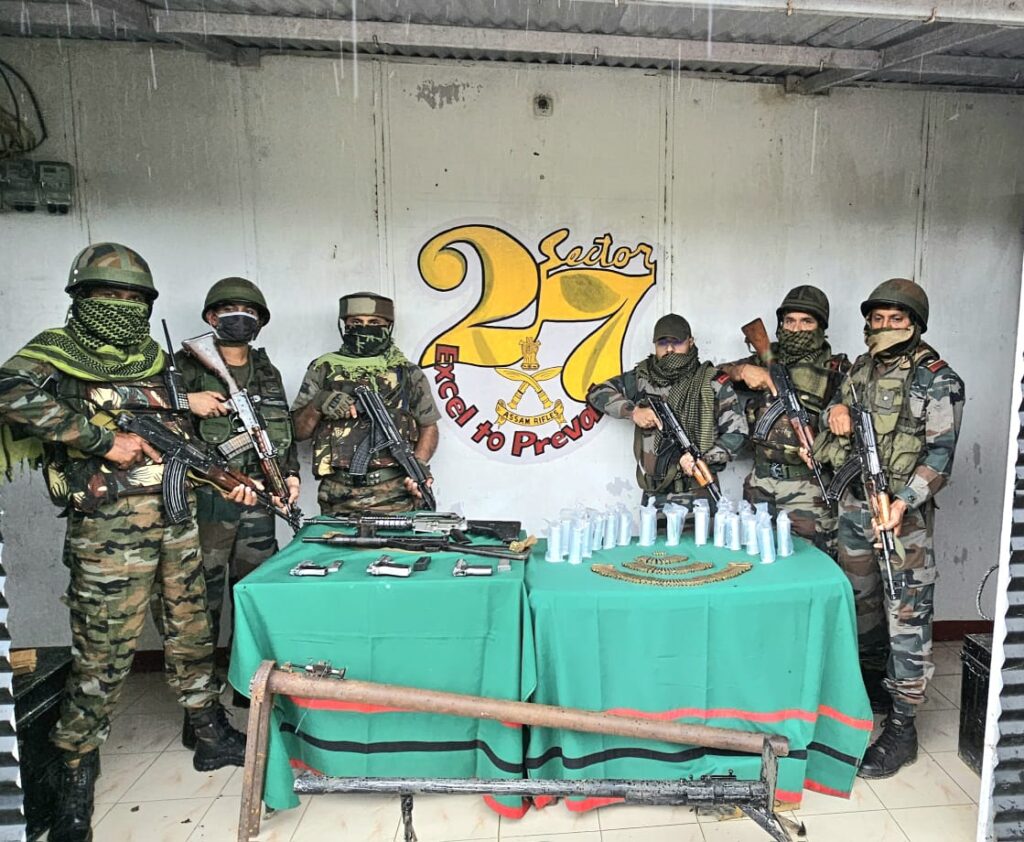 AR and Indian army recover hidden arms and ammunition in Churachandpur ...