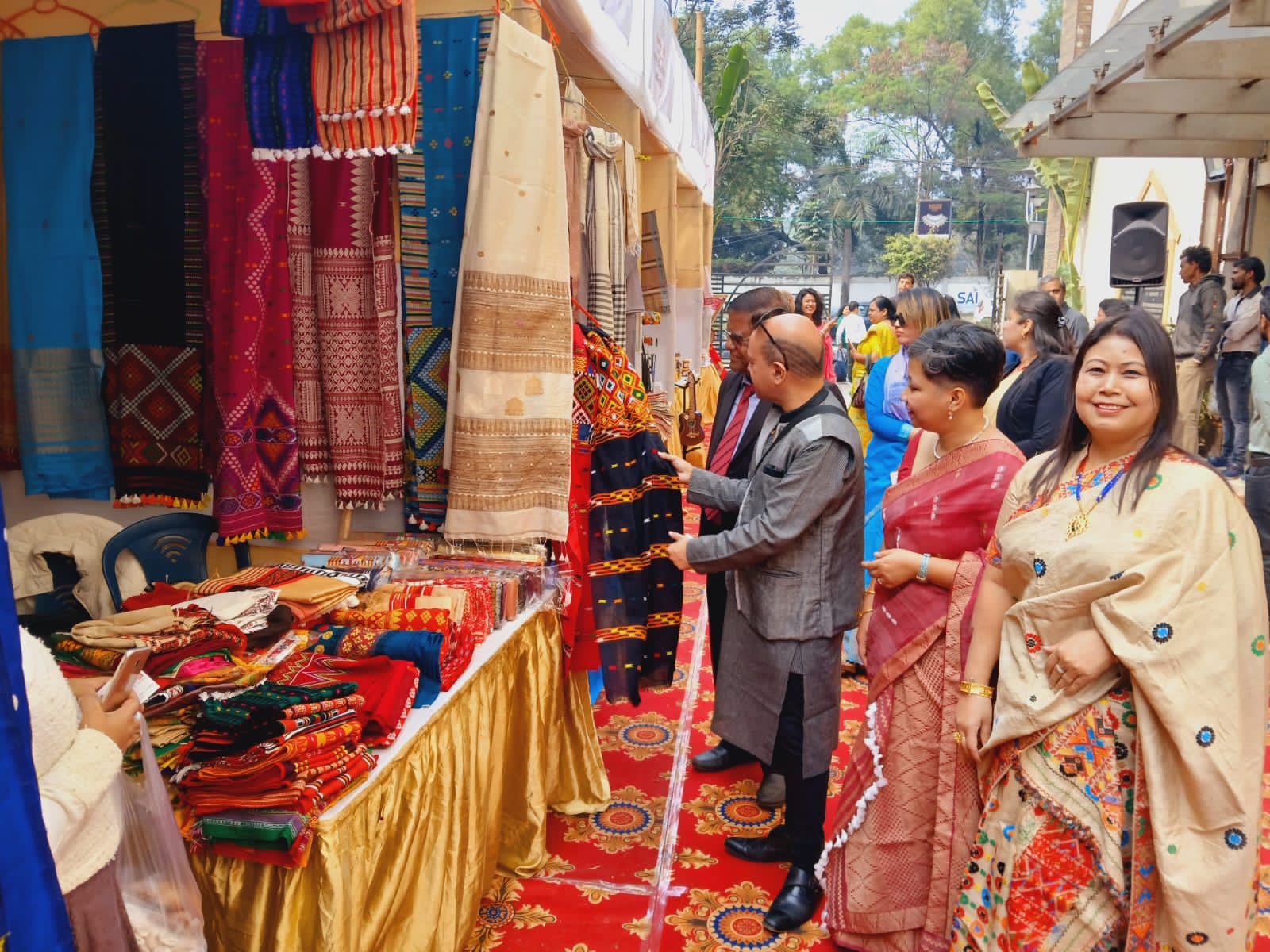 Protha opens a saree exhibition in Kolkata to honor Indian weaving  traditions